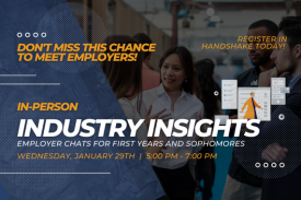 Industry Insights flyer with title and date.